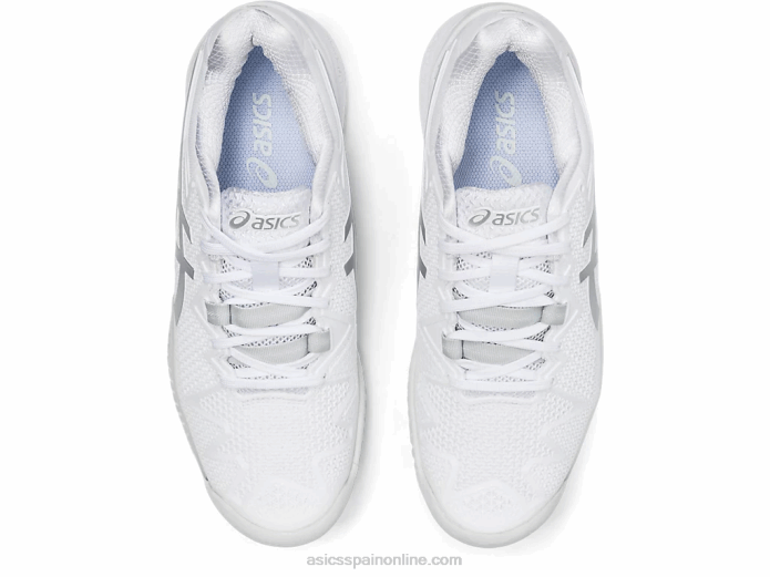 resolución de gel 8 Asics 4L684186 blanco/plata pura