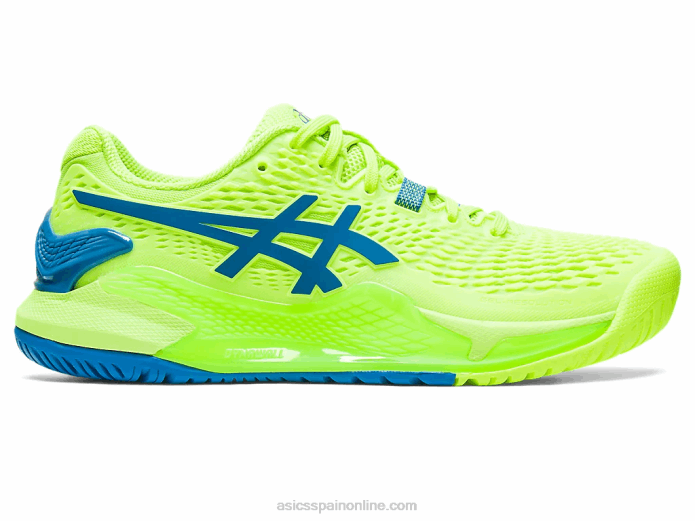 resolución de gel 9 Asics 4L682170 verde peligro/azul renacido