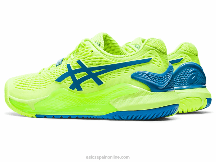resolución de gel 9 Asics 4L682170 verde peligro/azul renacido