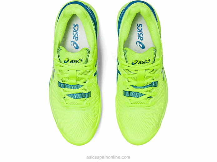 resolución de gel 9 Asics 4L682170 verde peligro/azul renacido