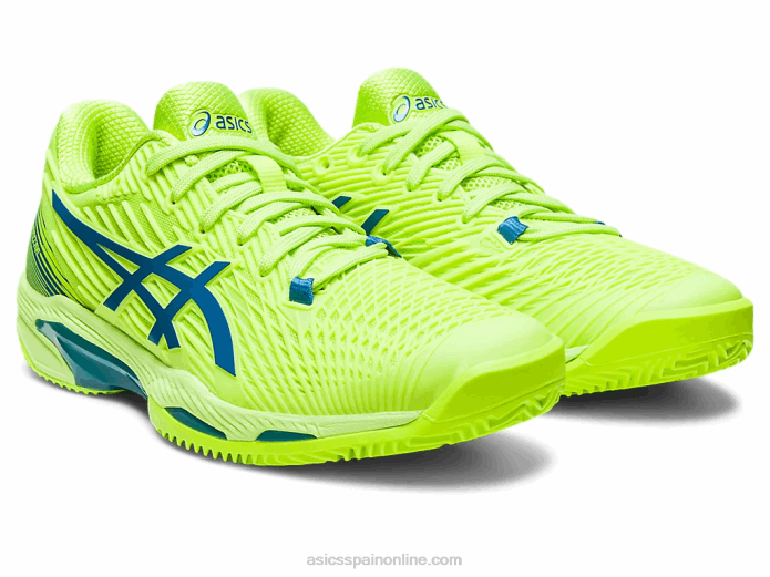 solución velocidad ff 2 arcilla Asics 4L682179 verde peligro/azul renacido