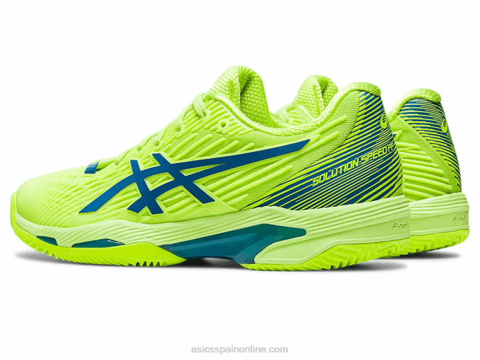 solución velocidad ff 2 arcilla Asics 4L682179 verde peligro/azul renacido