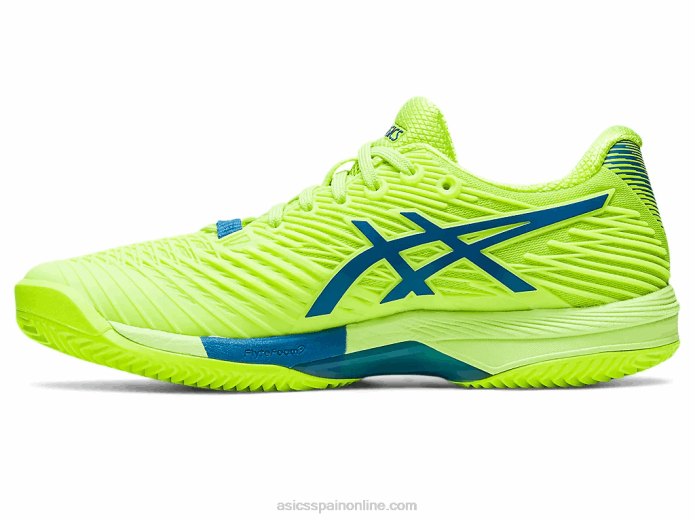 solución velocidad ff 2 arcilla Asics 4L682179 verde peligro/azul renacido