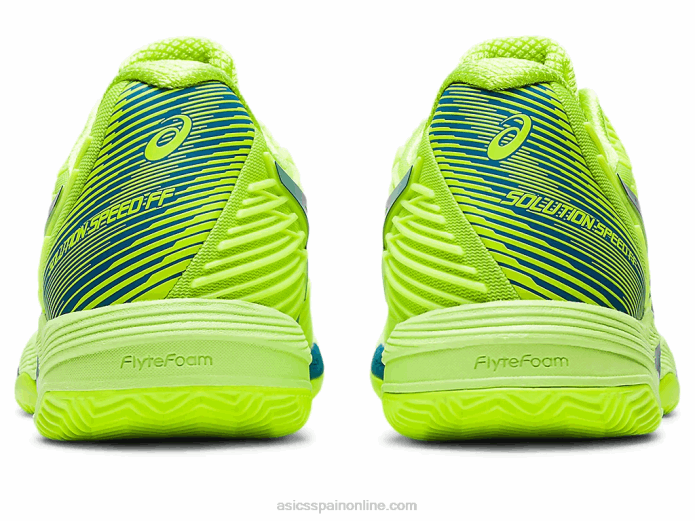 solución velocidad ff 2 arcilla Asics 4L682179 verde peligro/azul renacido