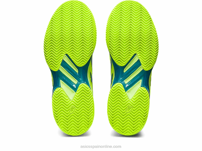 solución velocidad ff 2 arcilla Asics 4L682179 verde peligro/azul renacido