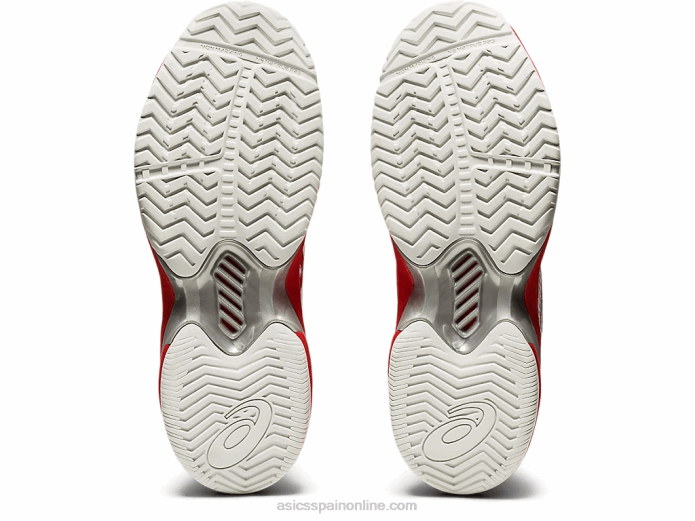 velocidad de corte ff Asics 4L684102 blanco/rojo fuego