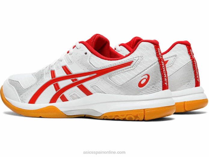 cohete de gel 9 Asics 4L684202 blanco/rojo clásico