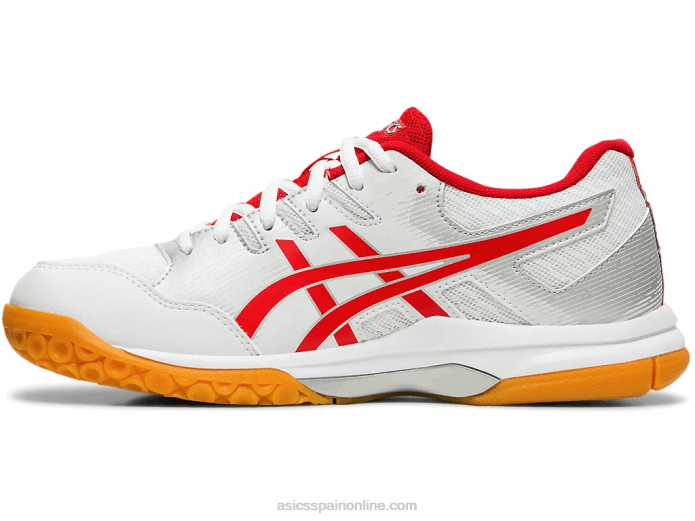 cohete de gel 9 Asics 4L684202 blanco/rojo clásico