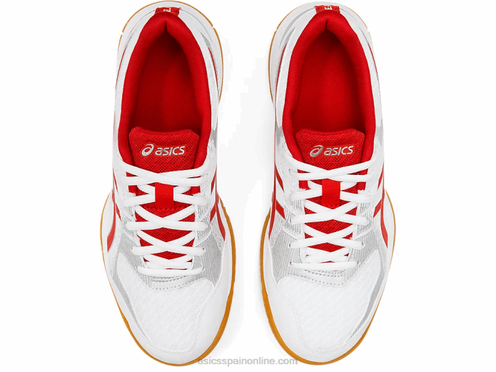cohete de gel 9 Asics 4L684202 blanco/rojo clásico