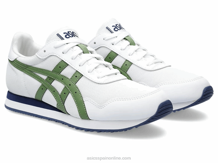 corredor de tigre Asics 4L68208 blanco/verde cedro