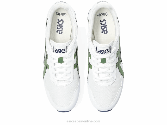 corredor de tigre Asics 4L68208 blanco/verde cedro