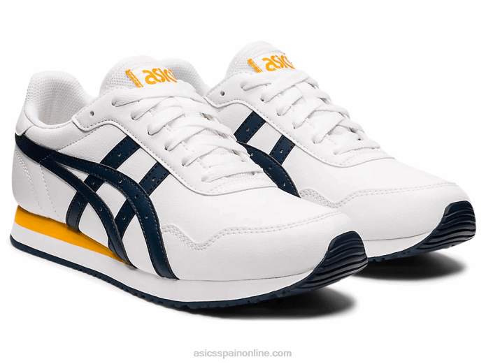 corredor de tigre Asics 4L68641 blanco/azul francés