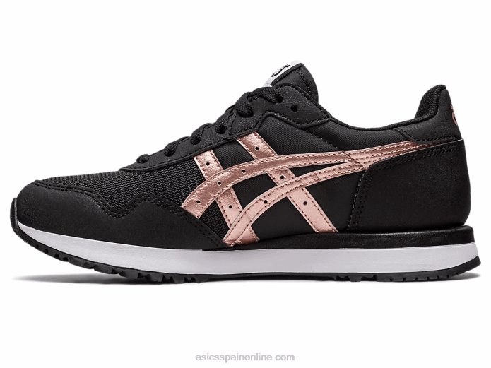 corredor de tigre ii Asics 4L682290 negro/oro rosa