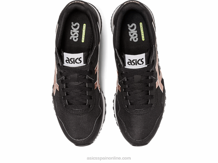 corredor de tigre ii Asics 4L682290 negro/oro rosa
