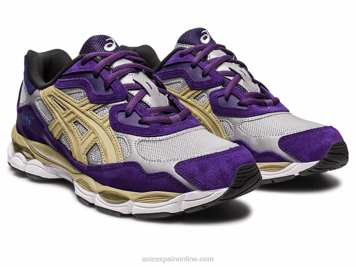 despierto ny x gel-nyc Asics 4L68307 plata pura/uva gótica