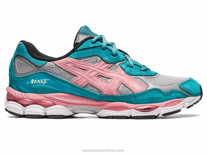 despierto ny x gel-nyc Asics 4L68308 plata pura/pizarra verde azul