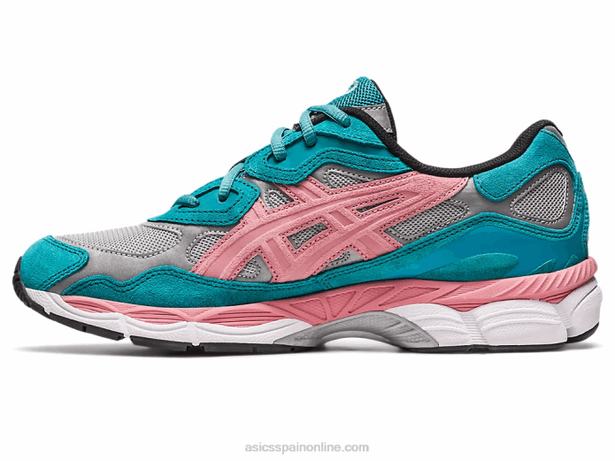 despierto ny x gel-nyc Asics 4L68308 plata pura/pizarra verde azul
