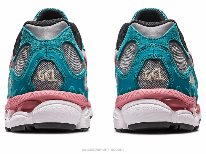 despierto ny x gel-nyc Asics 4L68308 plata pura/pizarra verde azul