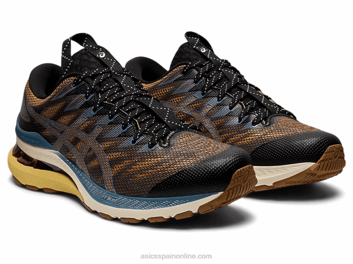 fn3-s gel-kayano 28 Asics 4L683139 antracita/oro antiguo