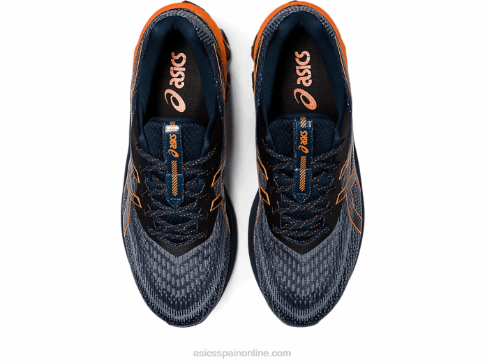 gel-quantum 180 vii Asics 4L68733 azul francés/naranja lava