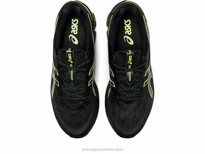 gel-quantum 180 vii Asics 4L68816 negro/amarillo de seguridad