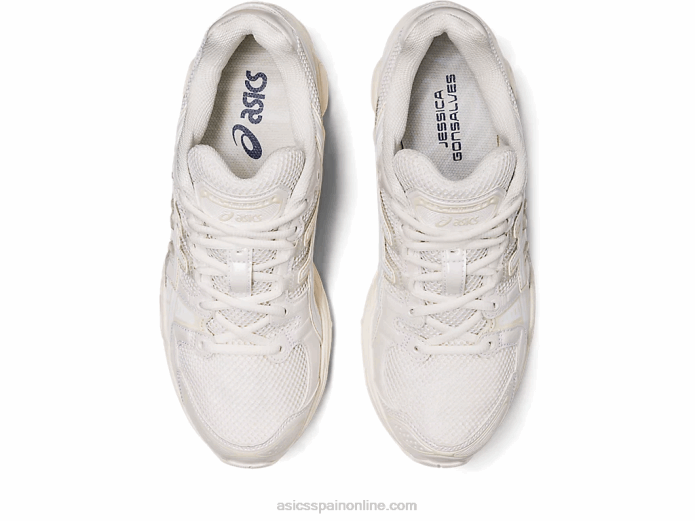 jessica gonsalves gel-nimbus 9 Asics 4L68696 blanco crema