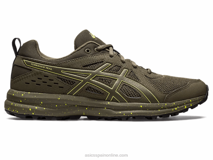 sendero de torrance Asics 4L68220 piedra marrón/chispa limón