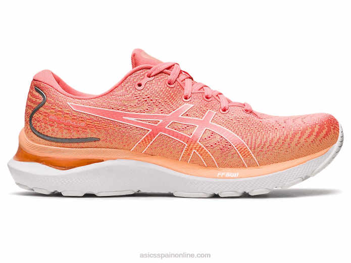 cúmulo de gel 24 Asics 4L682393 papaya/blanco