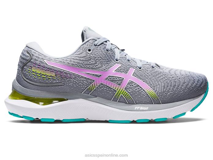 cúmulo de gel 24 Asics 4L682715 gris piedmont/brillo lavanda