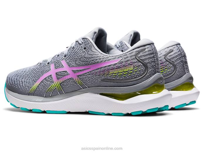 cúmulo de gel 24 Asics 4L682715 gris piedmont/brillo lavanda