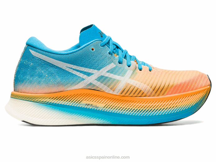 cielo de metavelocidad Asics 4L682633 naranja pop/azul isla
