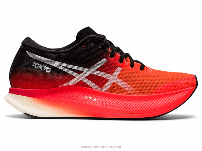 cielo de metavelocidad Asics 4L683950 amanecer rojo/blanco