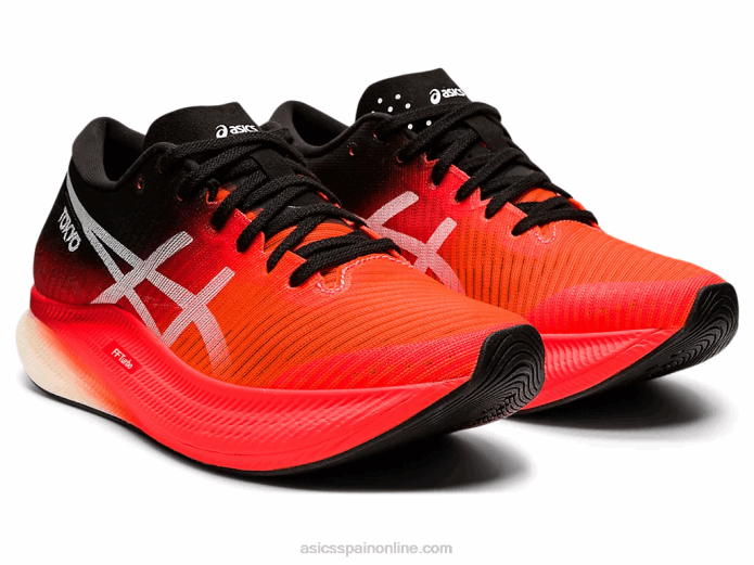 cielo de metavelocidad Asics 4L683950 amanecer rojo/blanco