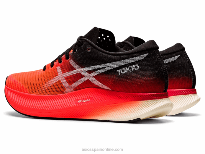 cielo de metavelocidad Asics 4L683950 amanecer rojo/blanco