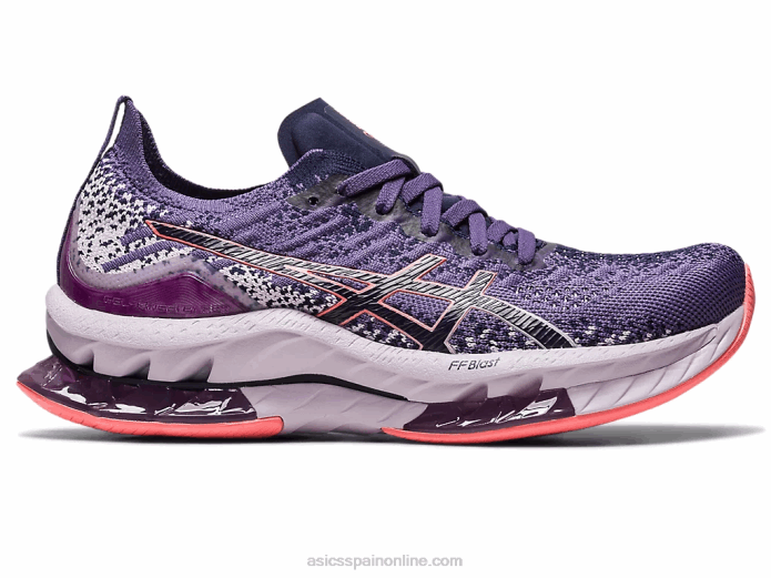 explosión de gel-kinsei Asics 4L682419 morado polvoriento/papaya
