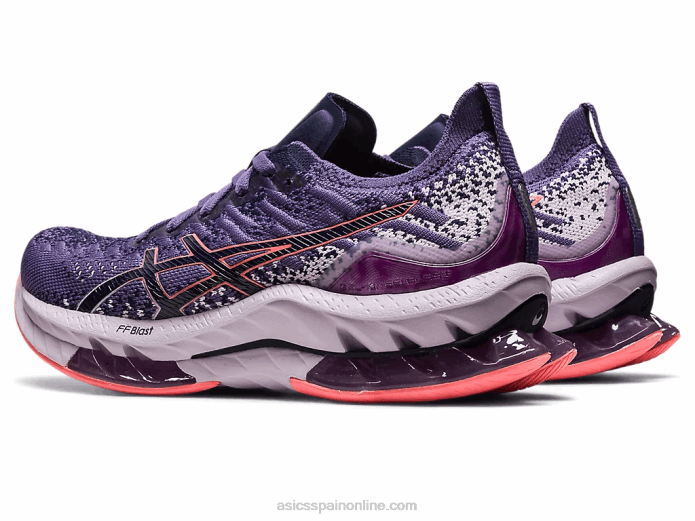 explosión de gel-kinsei Asics 4L682419 morado polvoriento/papaya
