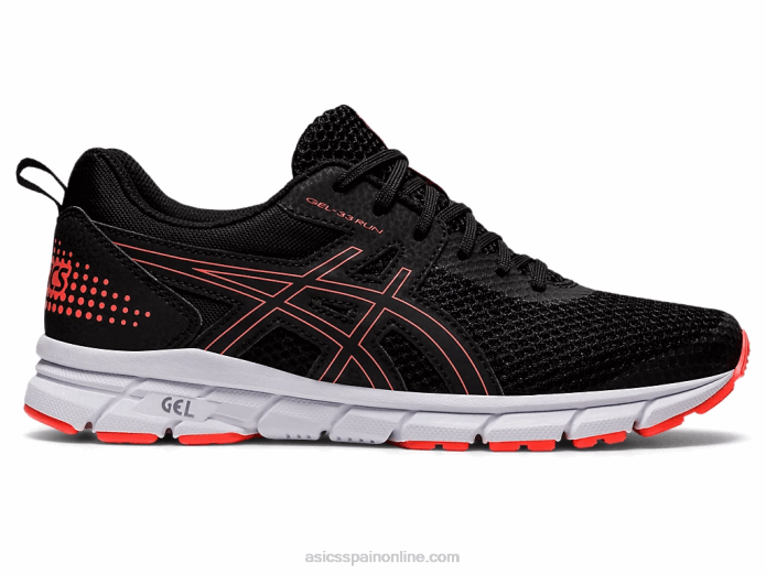 gel-33 Asics 4L683911 negro/coral relámpago