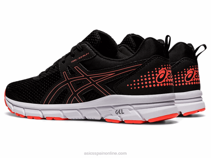 gel-33 Asics 4L683911 negro/coral relámpago