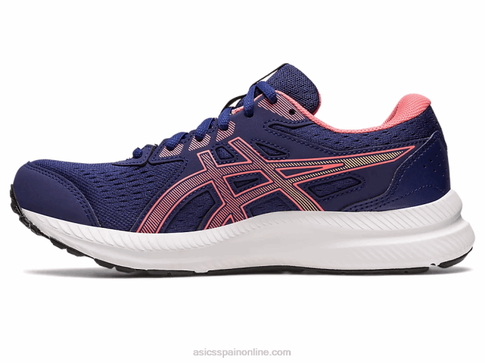 gel-contender 8 de ancho Asics 4L682455 azul índigo/papaya