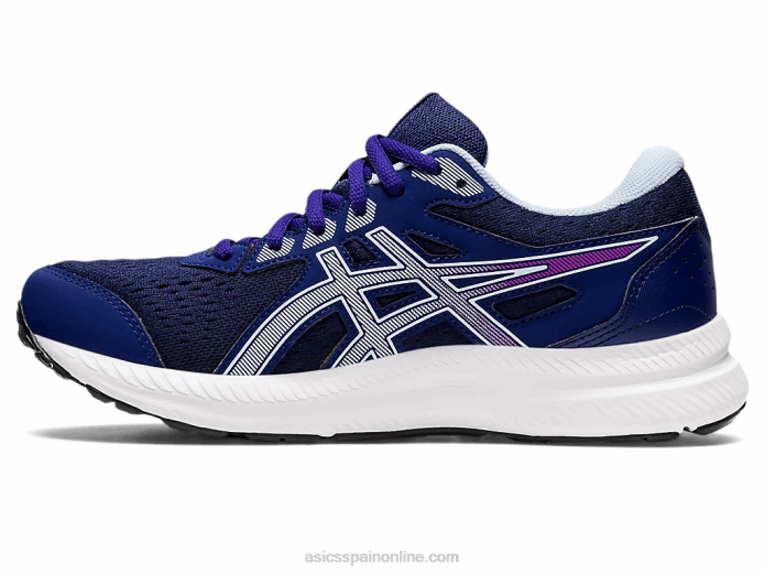 gel-contender 8 de ancho Asics 4L682597 buceo azul/cielo suave
