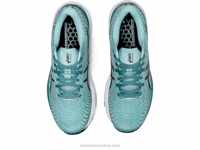 gel-cumulus 24 de ancho Asics 4L683249 verde oasis/negro