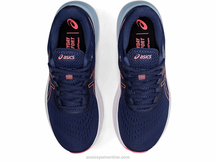 gel-excitar 8 de ancho Asics 4L683595 azul trueno/coral llameante