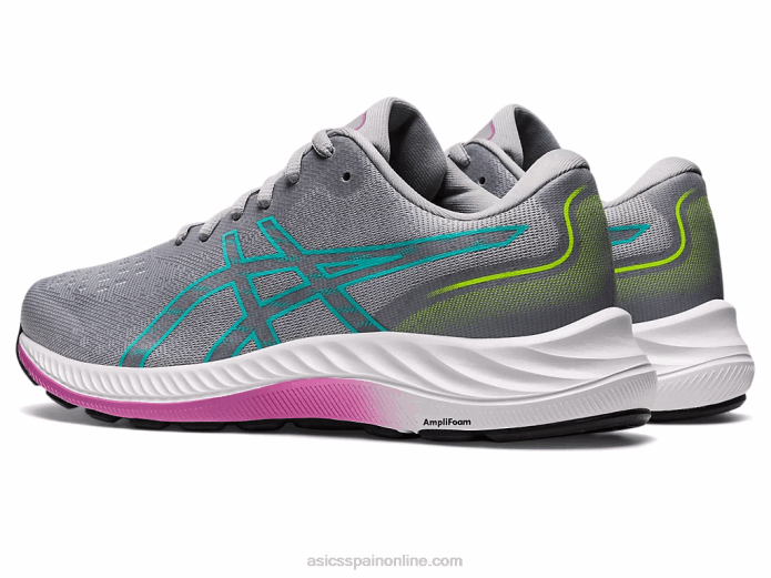 gel-excite 9 de ancho Asics 4L682867 gris piedmont/vidrio mar
