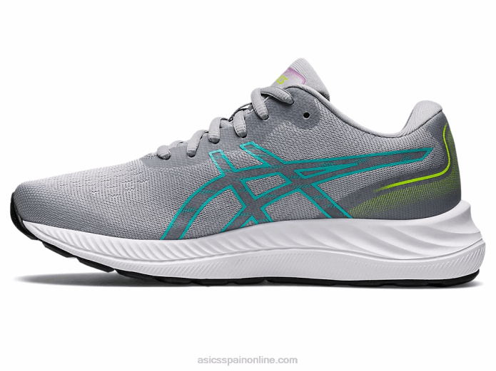 gel-excite 9 de ancho Asics 4L682867 gris piedmont/vidrio mar