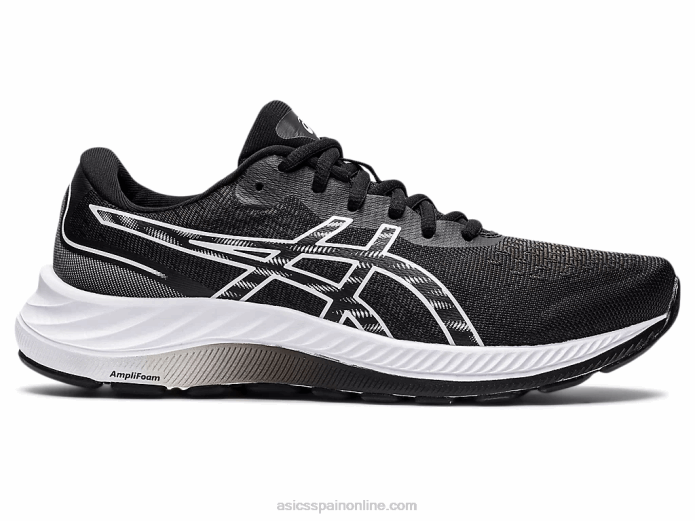 gel-excite 9 de ancho Asics 4L683244 blanco negro