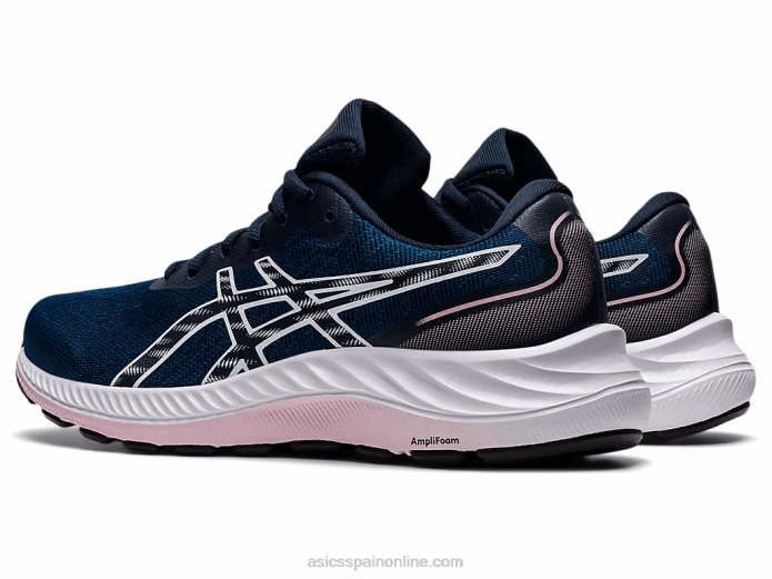 gel-excite 9 de ancho Asics 4L683248 mako azul/blanco