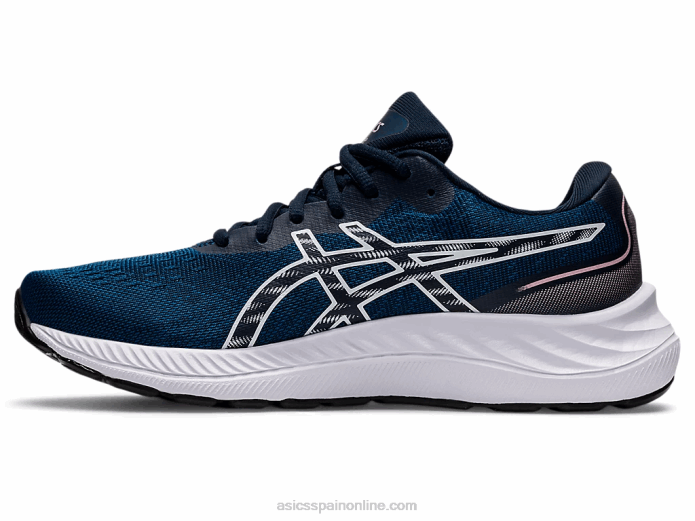 gel-excite 9 de ancho Asics 4L683248 mako azul/blanco
