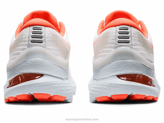 gel-kayano 28 Asics 4L683153 blanco/coral relámpago