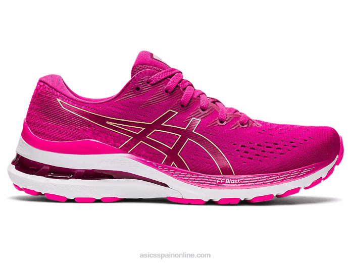 gel-kayano 28 Asics 4L683356 rojo fucsia/rosa glo