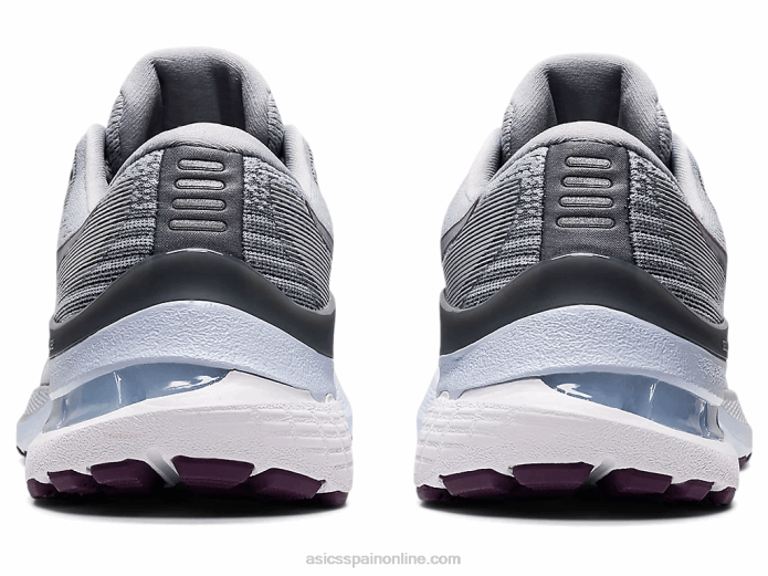 gel-kayano 28 Asics 4L683536 gris piedmont/ciruela oscuro